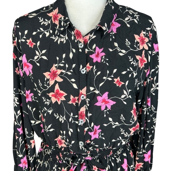 Free People Lighten Up Mini Dress Med Fairy Flowy Floral Feminine Pockets - Picture 6 of 10